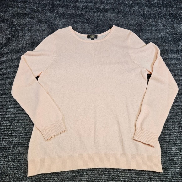 Charter Club Sweaters - Charter Club Luxury Cashmere Sweater Womens XL Peach Pink Crewneck Knit Pullover
